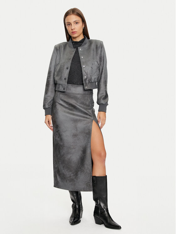 ONLY ONLY Gonna in similpelle Paris 15330036 Grigio Regular Fit