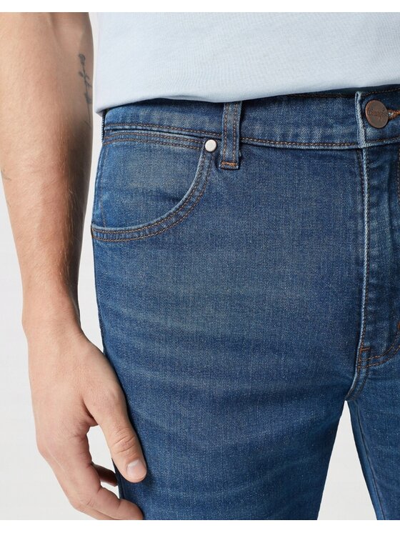 Wrangler Wrangler Jeansy Larston Niebieski Slim Fit