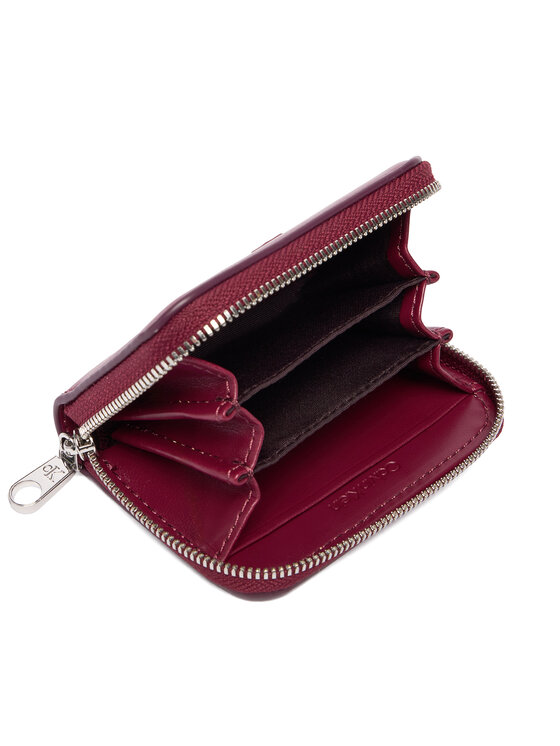 Calvin Klein Calvin Klein Maks Bold Ck Medium Zip Around LV04F1154G Bordo