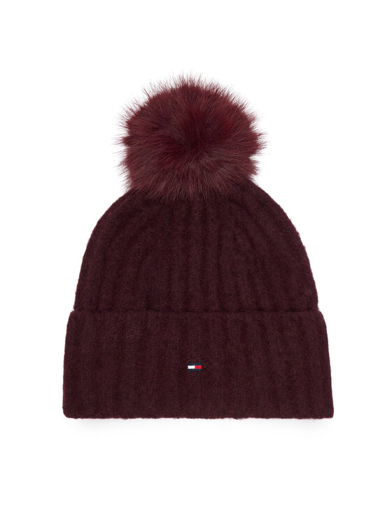 Tommy Hilfiger Tommy Hilfiger Cepure Th Flag AW0AW19330 Bordo