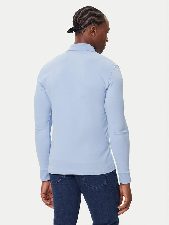 BOSS BOSS Polo majica Passerby 50507704 Svetlo modra Slim Fit