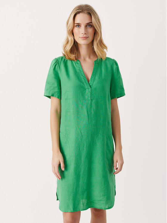 Part Two Rochie de zi Aminase 30306783 Verde Regular Fit