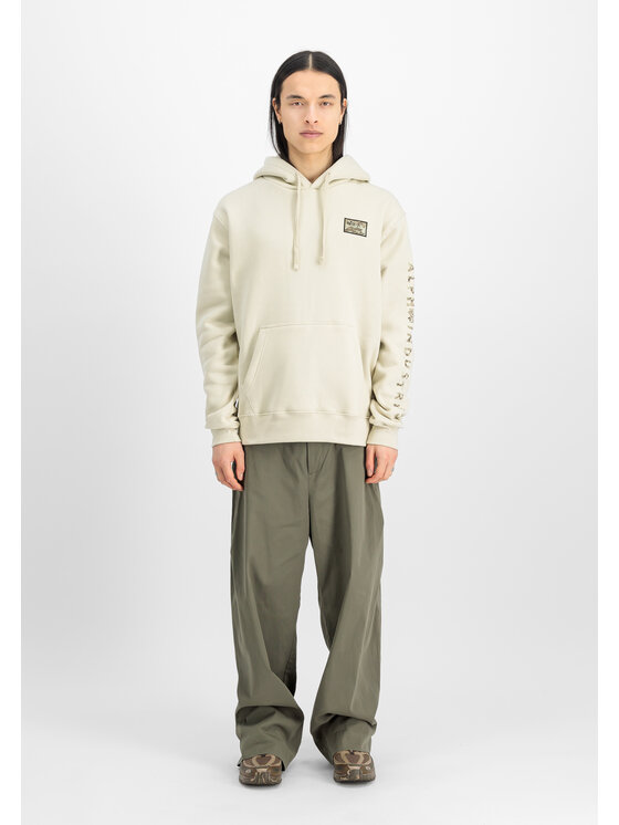 Alpha Industries Alpha Industries Bluza Camo Sleeve Hoodie Beżowy Regular Fit