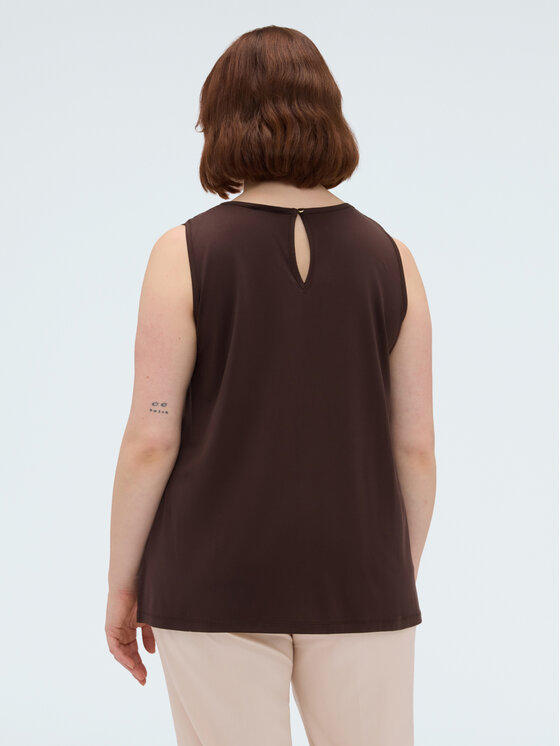 Fiorella Rubino Fiorella Rubino T-Shirt G0AGL009163N032 Brązowy Regular Fit