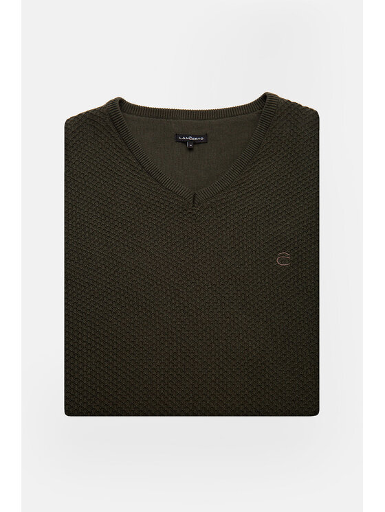 Lancerto Lancerto Sweter Xander Zielony Regular Fit