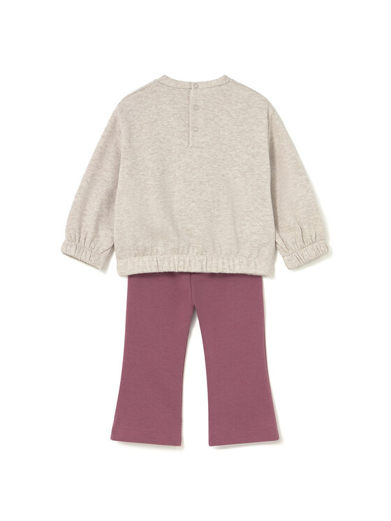 Mayoral Mayoral Komplet bluza i legginsy 2740 Beżowy Regular Fit