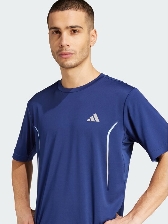 adidas adidas Koszulka techniczna Tech Apparel Tee Błękitny Regular Fit