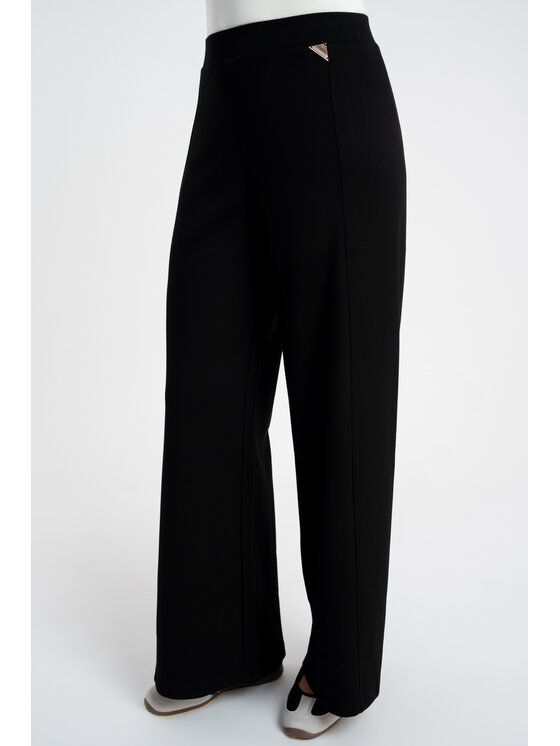 CLICK CLICK Παντελόνι υφασμάτινο 30-330 Μαύρο Relaxed Fit