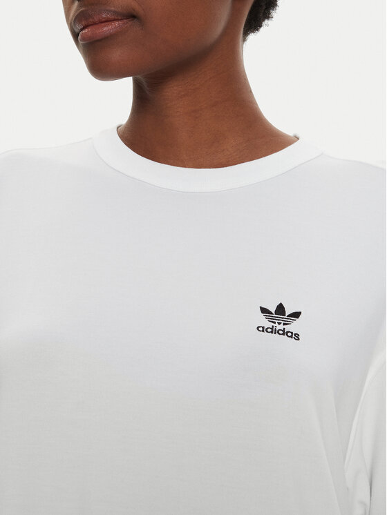 adidas adidas Tričko adicolor Trefoil IR8064 Biela Loose Fit