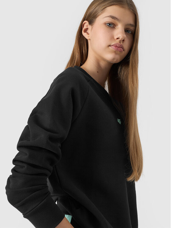 4F 4F Mikina 4FJWSS24TSWSF0920-20S Čierna Regular Fit
