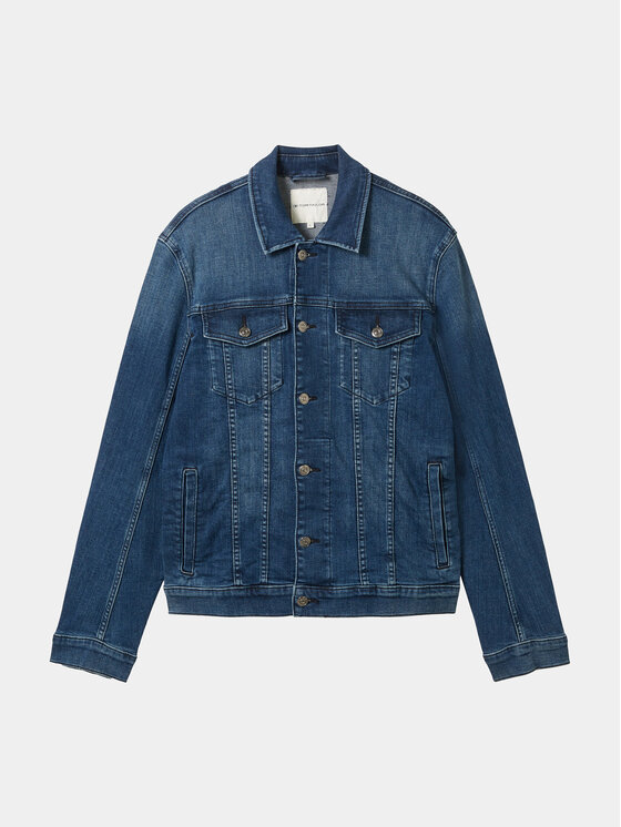 Tom Tailor Tom Tailor Jeansová bunda 1040165 Tmavomodrá Regular Fit