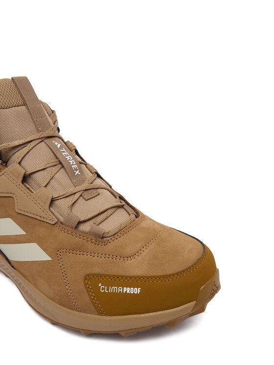 adidas adidas Trekingová obuv Terrex Anylander Leather Mid Climaproof Hiking Shoes KH8876 Svetlo hnedá
