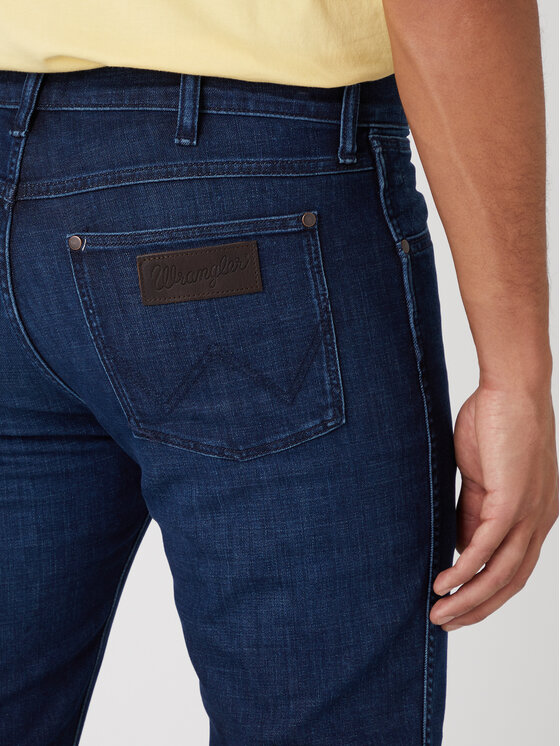 Wrangler Wrangler Jeansy Larston W18S74Y88 112331092 Granatowy Slim Taper Fit