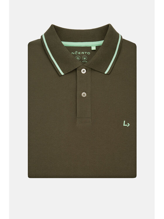 Lancerto Lancerto Polo Morty PO073124000022 Zielony Regular Fit