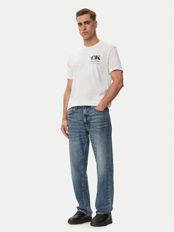 Calvin Klein Jeans Calvin Klein Jeans T-shirt Resort Graphic LV04RG802G Bijela Regular Fit