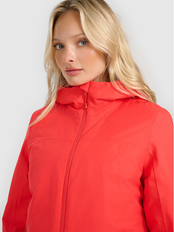 4F 4F Kurtka narciarska APRES SKI Czerwony Regular Fit