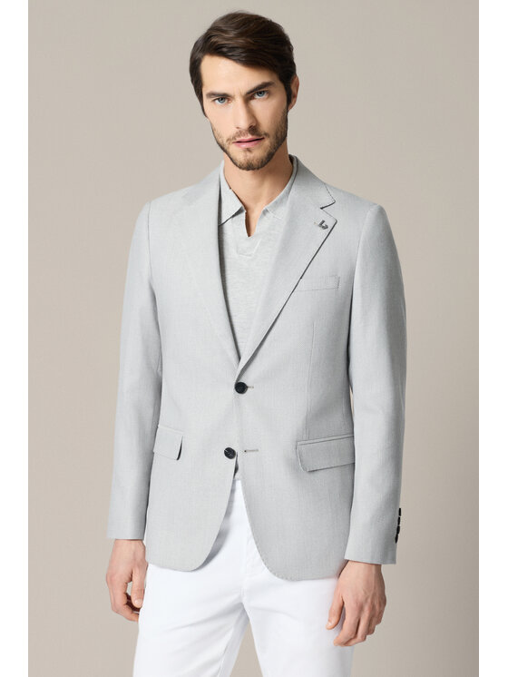 Lancerto Lancerto Marynarka Larino MA131126000025 Szary Slim Fit