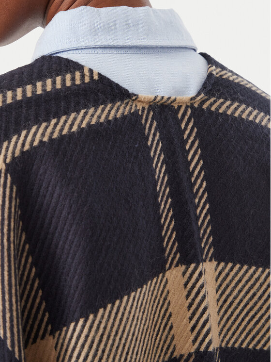 Barbour Barbour Pončas Isabelle Tartan Serape LSC0501TN54 Tamsiai mėlyna Relaxed Fit