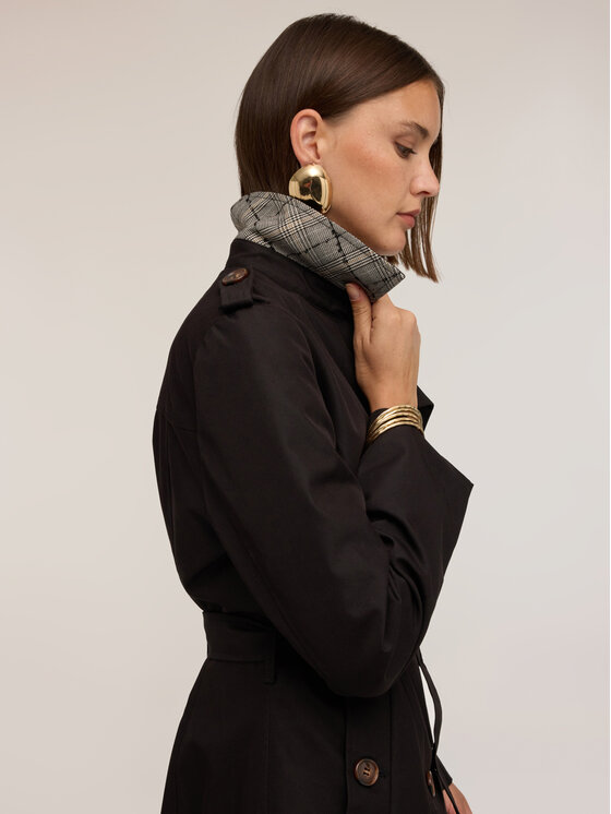 Motivi Motivi Cappotto invernale 0033Q000670N033 Nero A-Line Fit
