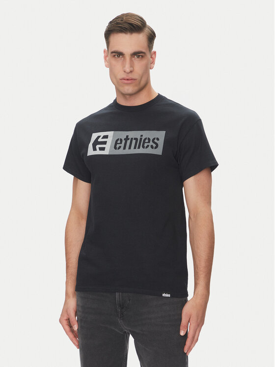 Etnies Etnies T-Shirt New Box 4130002282 Czarny Regular Fit