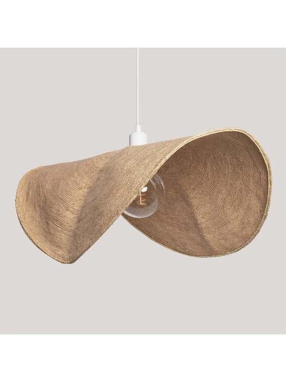 MIAhome MIAhome Lampa wisząca z trawy morskiej HAT 75 cm Beżowy
