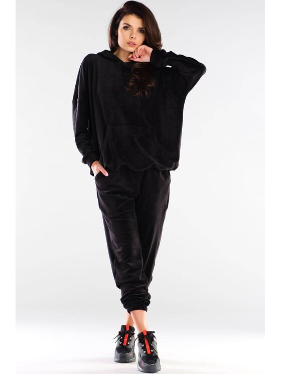 Awama Awama Bluza A420 Czarny Basic Fit