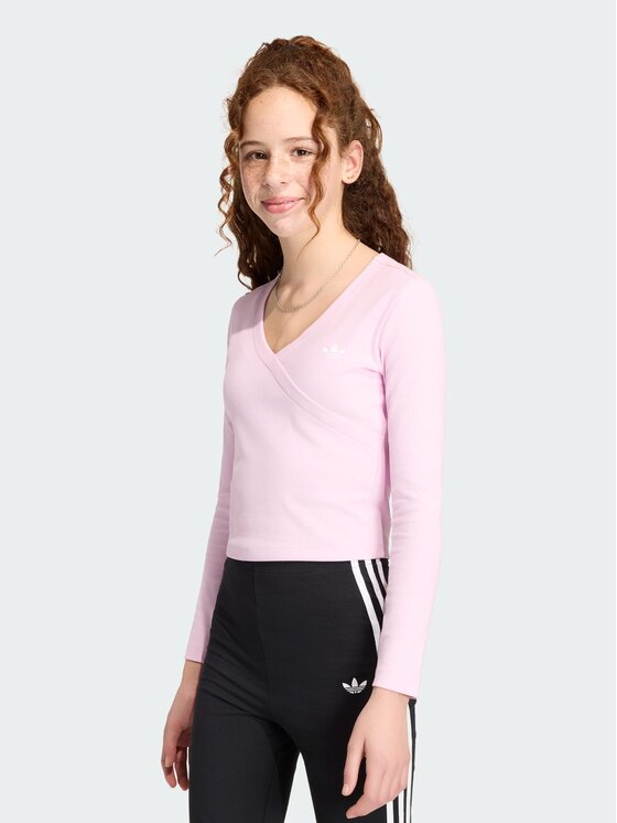 adidas adidas T-Shirt 168995 Różowy jasny Slim Fit