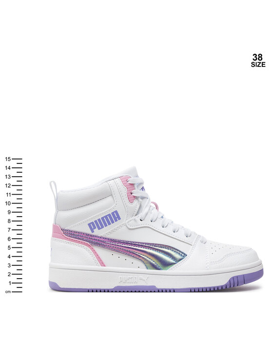 Puma Puma Sneakersy Rebound V6 Mid Bouncy Sky Jr 398725 01 Biały