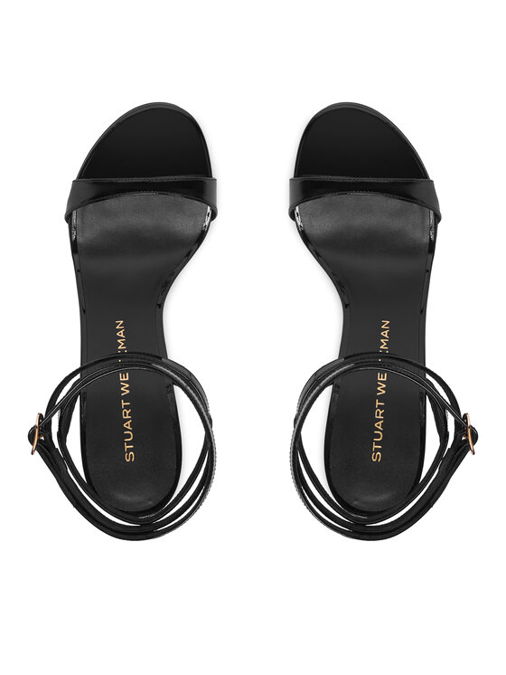 Stuart Weitzman Stuart Weitzman Sandały Naudistini Wrap 100 SM910 Czarny