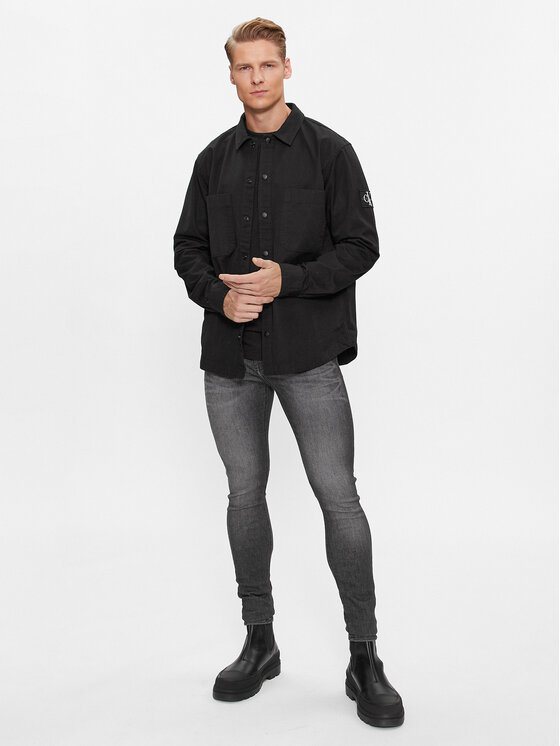 Calvin Klein Jeans Calvin Klein Jeans Košile J30J324806 Černá Relaxed Fit