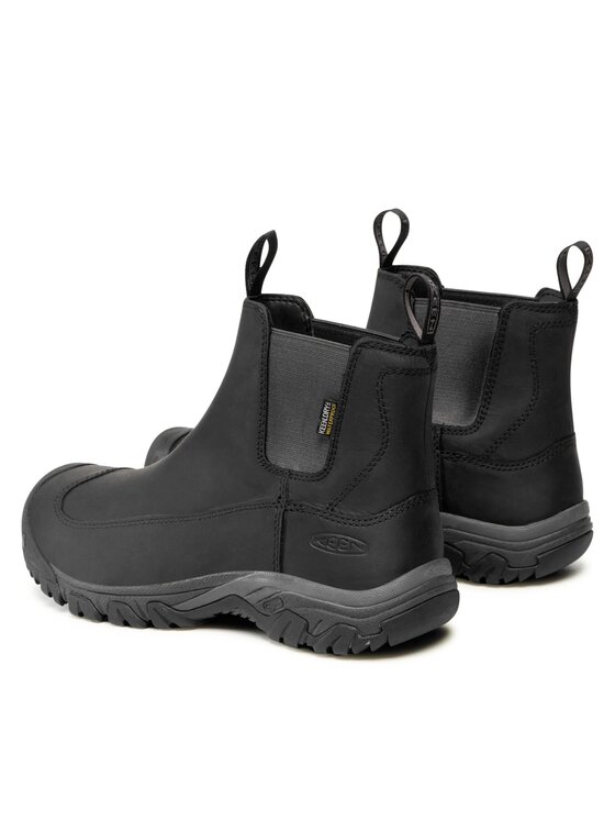 Keen Keen Členková obuv s elastickým prvkom Anchorage Boot III WP 1017789 Čierna