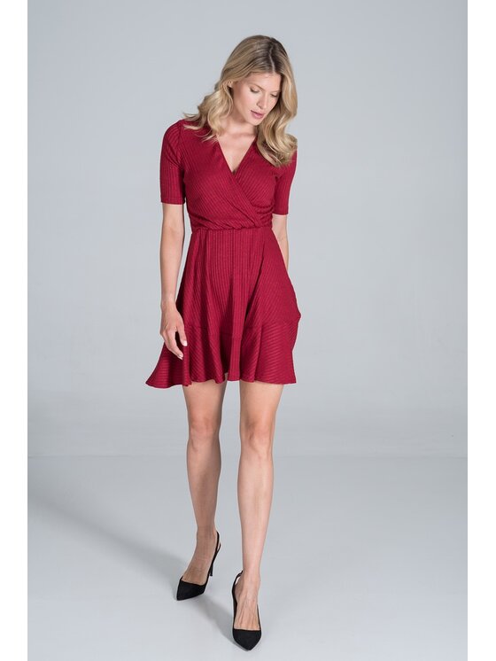 FIGL FIGLFIGL Vestito M821 Rosso Regular Fit