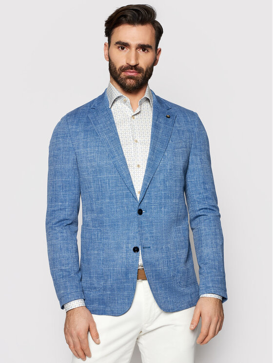 Carl Gross Blazer Cg Fabian J Sv 127732 002 Bleu Regular Fit Modivo.fr