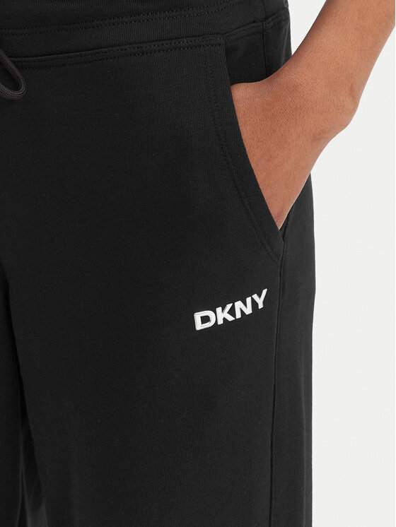 DKNY Sport DKNY Sport Spodnji del trenirke DP6P3794 Črna Regular Fit