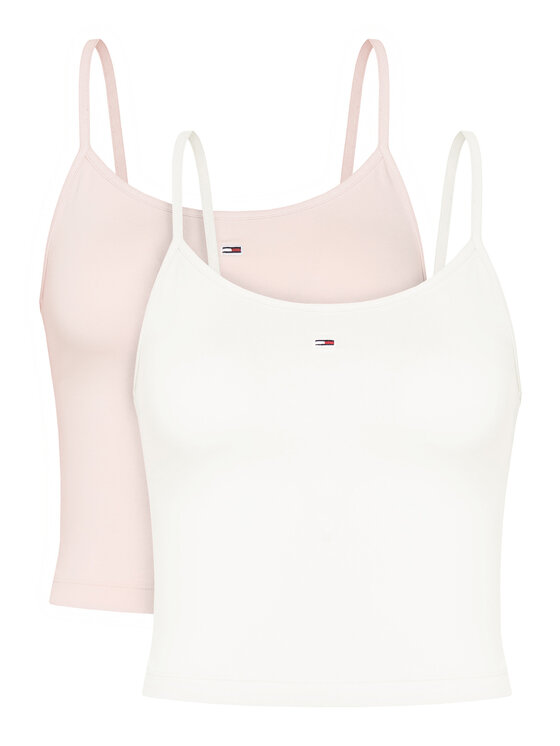 Tommy Jeans Tommy Jeans Sada 2 topů Essential DW0DW18148 Barevná Regular Fit
