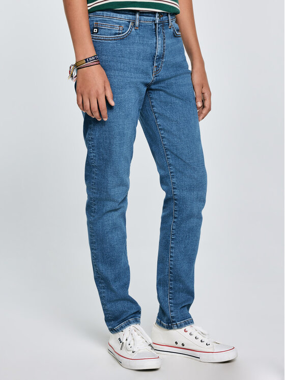 BIG STAR BIG STAR Jeansy ERIC Niebieski Skinny Fit