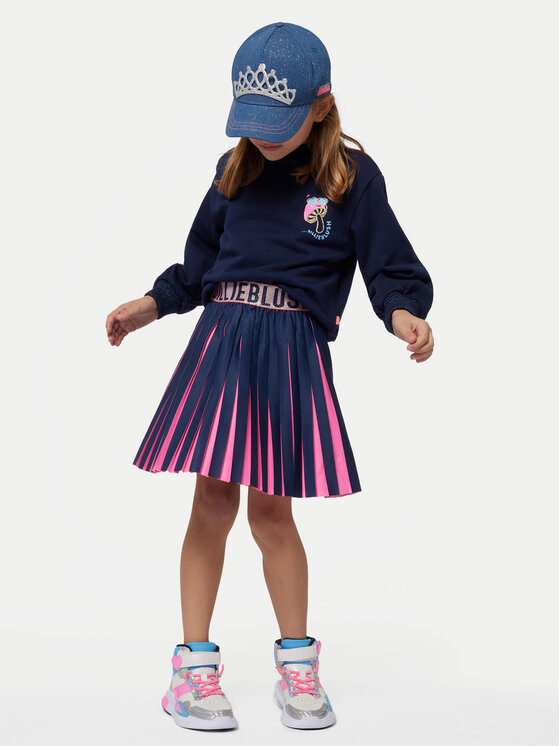 Billieblush Gonna plissettata U20660 Blu scuro Regular Fit, taglia : 4Y