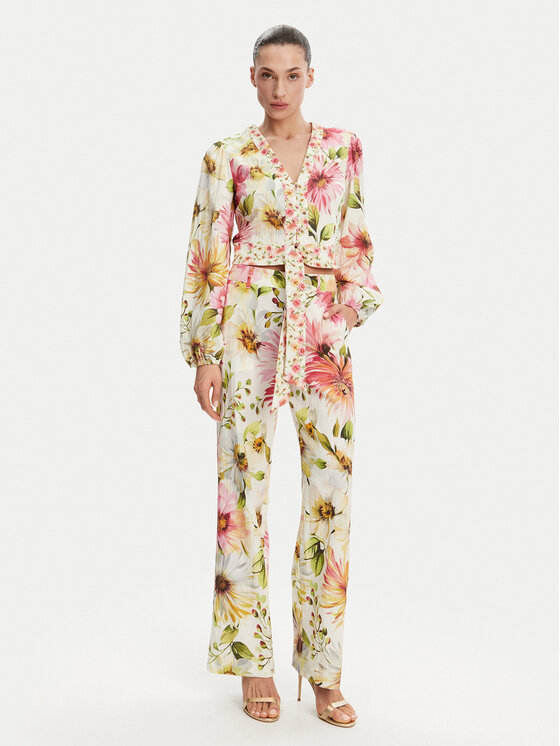 Guess Guess Medžiaginės kelnės W5GB46 WG4G0 Spalvota Regular Fit