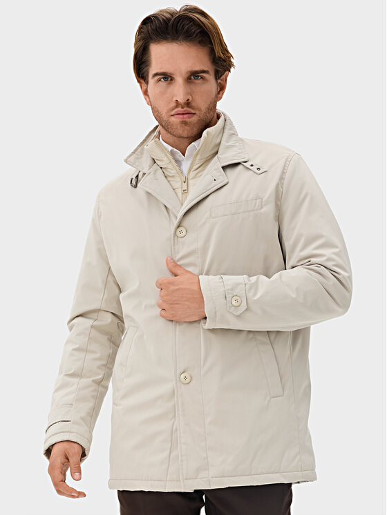 Evenemen Evenemen Kurtka zimowa Dante Écru Slim Fit