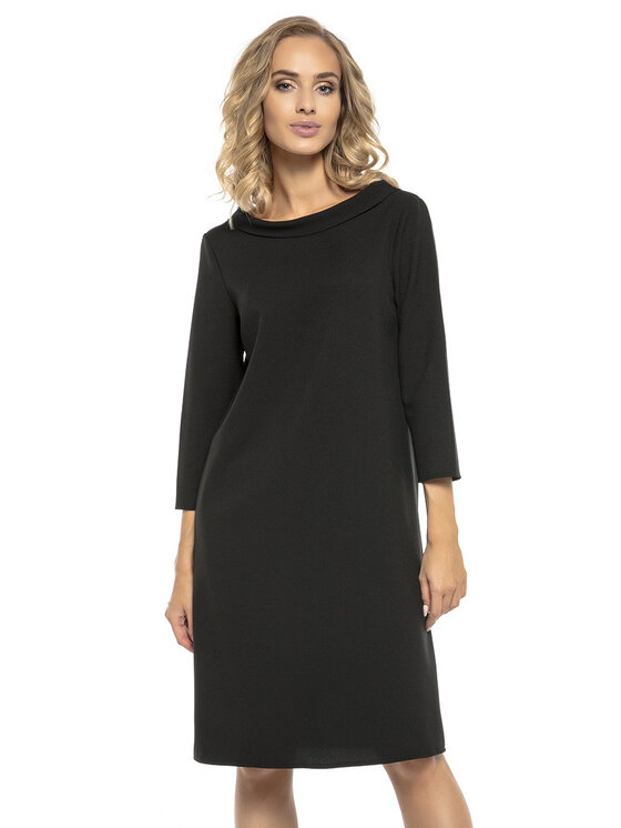 Tessita Tessita Sukienka codzienna T245 Czarny Straight Fit