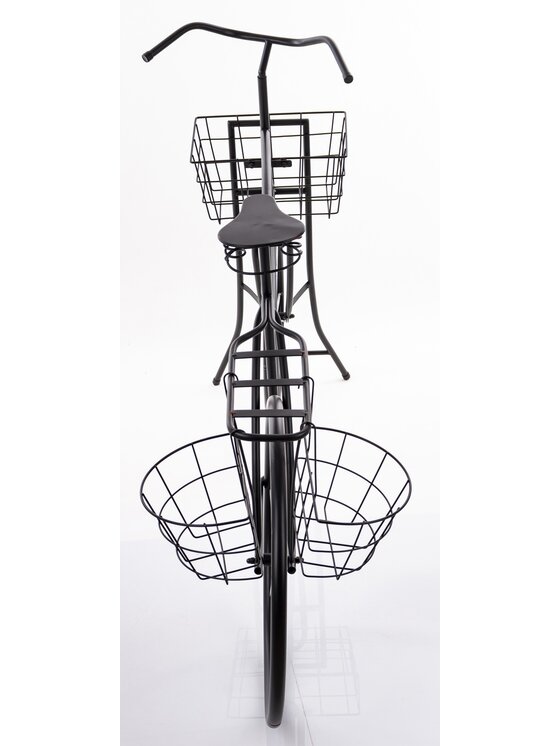 MIAhome MIAhome Kwietnik metalowy 87,5x130x38 cm BASIKAL Czarny