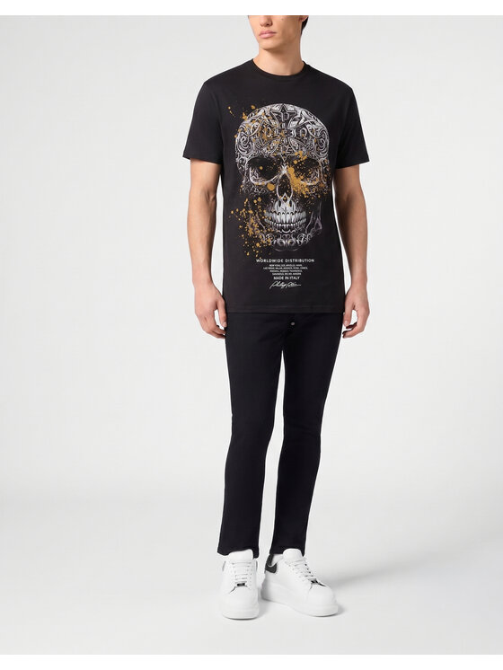 PHILIPP PLEIN PHILIPP PLEIN T-Shirt 31658 Czarny Regular Fit