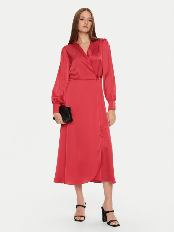 Vila Vila Coctailkleid Ravenna 14093784 Rot Regular Fit
