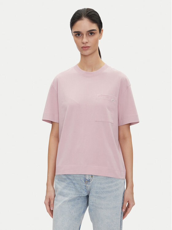Lee Lee Póló Pocket 112363619 Lila Relaxed Fit