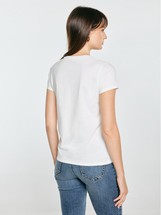 BIG STAR BIG STAR T-Shirt MARRSA Biały Basic Fit