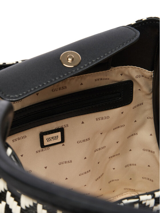 Guess Guess Дамска чанта Tessi HWWG76 91230 Черен