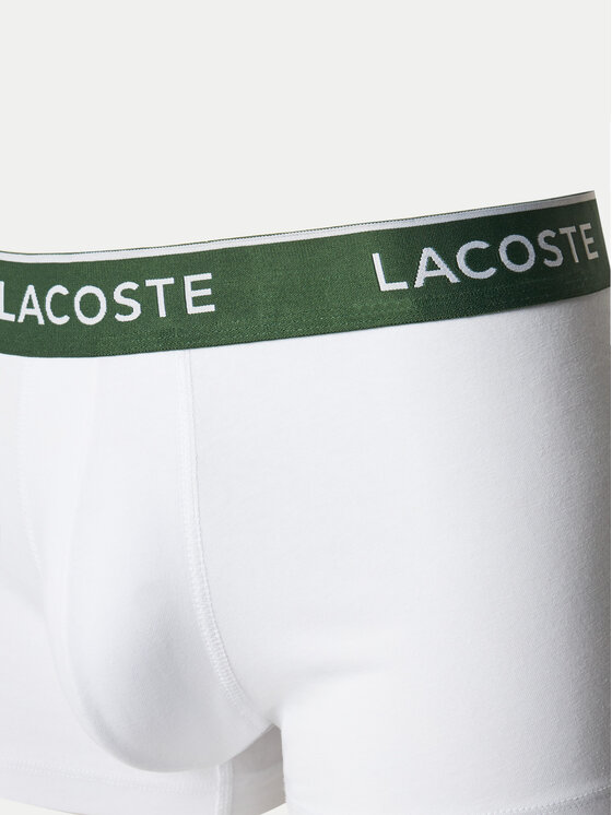Lacoste Lacoste 3 bokseršortu pāru komplekts 5H1300 Balts