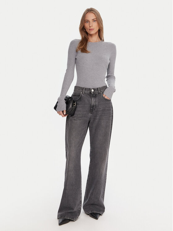 Kontatto Kontatto Sveter 3M0809C Sivá Slim Fit