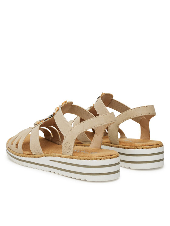 Rieker Rieker Sandalen V0649-62 Beige