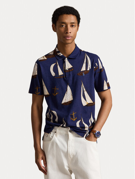 Polo Ralph Lauren Tricou polo 710B19235001 Bleumarin Regular Fit